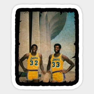 Magic Johnson and Kareem Abdul Jabbar Sticker